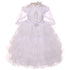 Rainkids Baby Girls White Ruffles Virgin Mary Embroidery Baptism Dress 6-12M - SophiasStyle.com
