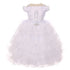 Rainkids Baby Girls White Ruffles Virgin Mary Embroidery Baptism Dress 6-12M - SophiasStyle.com