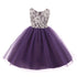 Kids Dream Big Girls Purple Lace Tulle Sleeveless Easter Dress 8-12 - SophiasStyle.com