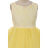 Kids Dream Little Girls Yellow Lace Tulle Sleeveless Easter Dress 2-6 - SophiasStyle.com