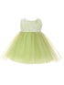 Kids Dream Baby Girls Green Lace Illusion Tulle Flower Girl Dress 6-24M - SophiasStyle.com