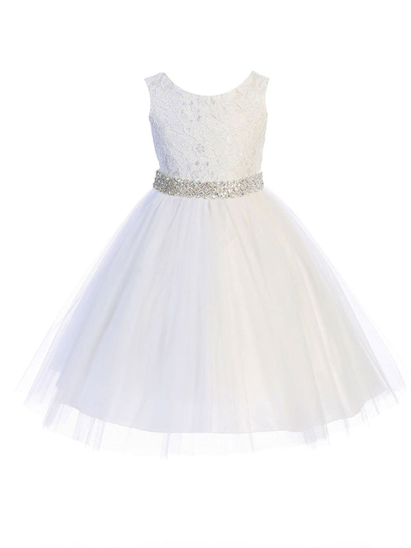 big-girls-white-lace-thick-crystal-belt-junior-bridesmaid-dress-8-14-sophias-styleDress-1