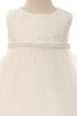 Kids Dream Baby Girls Off-White Tulle Thick Pearl Trim Flower Girl Dress 6-24M - SophiasStyle.com