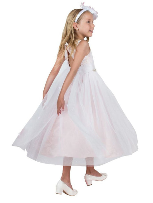Kids Dream Girls Multi Colors Triangle Cut-Out Back Flower Girl Dress 2-14 - SophiasStyle.com
