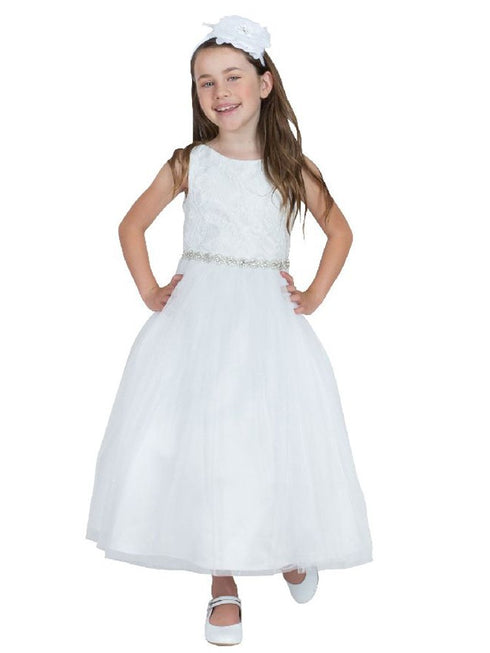 Kids Dream Girls Multi Colors Triangle Cut-Out Back Flower Girl Dress 2-14 - SophiasStyle.com