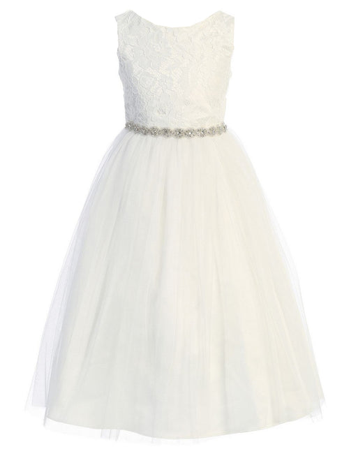 Kids Dream Girls Multi Colors Triangle Cut-Out Back Flower Girl Dress 2-14 - SophiasStyle.com