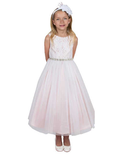 Kids Dream Girls Multi Colors Triangle Cut-Out Back Flower Girl Dress 2-14 - SophiasStyle.com