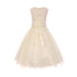 Big Girls Ivory Pearl Rhinestone Satin Tulle Junior Bridesmaid Dress 8-16 - SophiasStyle.com