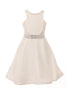 Cinderella Couture Little Girls Off White Studs Fitted Flower Girl Dress 4-6 - SophiasStyle.com