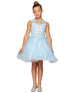 Girls Multi Color Rhinestone Halter Sweetheart Neckline Flower Girl Dress 2-16 - SophiasStyle.com
