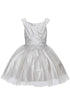 Girls Multi Color V Neck Beaded Tulle Short Junior Bridesmaid Dress 4-16 - SophiasStyle.com