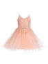 Girls Multi Color Illusion Sparkly Tulle Special Occasion Dress 4-16 - SophiasStyle.com