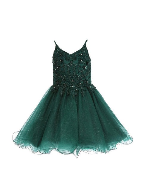 Girls Multi Color Illusion Sparkly Tulle Special Occasion Dress 4-16 - SophiasStyle.com