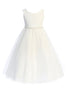 Girls Multi Color Lace Illusion Wide Pearl Trim Junior Bridesmaid Dress 2T-14 - SophiasStyle.com