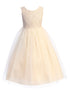 Kids Dream Girls Multi Color Lace Illusion Long Junior Bridesmaid Dress 2T-14 - SophiasStyle.com