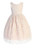 Kids Dream Big Girls Blush Lace V Back Junior Bridesmaid Dress 8-14 - SophiasStyle.com