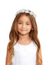Tip Top Kids Girls White Holy Communion Special Occasion Elegant Flower Crown - SophiasStyle.com