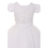 Rain Kids Big Girls White Pearl Sequin Accent Satin Tulle Communion Dress 7-18 - SophiasStyle.com