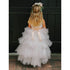 Big Girls White Hi-Low Multi Level Ruffle Tutu Junior Bridesmaid Dress 8-16 - SophiasStyle.com
