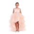 Little Girls Blush Hi-Low Multi Level Ruffle Tutu Flower Girl Dress 2-6 - SophiasStyle.com