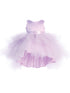 Little Girls Lilac Sash Ruffled Tulle High Low Junior Bridesmaid Dress 8-16 - SophiasStyle.com