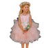 Big Girls Blush Satin Layered Tulle Removable Sash Junior Bridesmaid Dress 8-12 - SophiasStyle.com