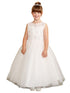 Tip Top Kids Girls Lace Applique Rhinestone Special Occasion Dress, Sizes 6M-16 - SophiasStyle.com