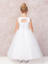 Tip Top Kids Big Girls White Lace Tulle Communion Dress 7-18 - SophiasStyle.com