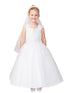 Tip Top Kids Big Girls White Lace Tulle Communion Dress 7-18 - SophiasStyle.com