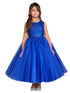 Girl Multi Color Criss Cross Pearl Tulle Junior Bridesmaid Dress 2-16 - SophiasStyle.com