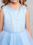 Girl Multi Color Criss Cross Pearl Tulle Junior Bridesmaid Dress 2-16 - SophiasStyle.com