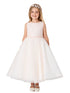 Girl Multi Color Criss Cross Pearl Tulle Junior Bridesmaid Dress 2-16 - SophiasStyle.com