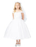 Tip Top Kids Little Girls White Off-Shoulder Lace Tulle Flower Girl Dress 2-6 - SophiasStyle.com