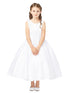 Tip Top Kids Big Girls White Floral Embroidered Sleeveless Communion Dress 8-14 - SophiasStyle.com