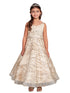 Girls Multi Color Glitter Long Sleeve Tulle A-Line Junior Bridesmaid Dress 2-12 - SophiasStyle.com