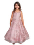 Girls Multi Color Glitter Long Sleeve Tulle A-Line Junior Bridesmaid Dress 2-12 - SophiasStyle.com