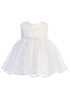 Baby Girls Multi Color Organza Satin Flower Bow Flower Girl Easter Dress 0M-24M - SophiasStyle.com