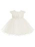 Baby Girls Multi Color Waffle Pattern Pearls Lace Flower Girl Dress 0M-24M - SophiasStyle.com