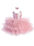 Baby Girls Violet Metallic Glitter Layered Tulle Flower Girl Dress 6-24M - SophiasStyle.com