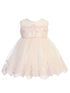 Baby Girls Multi Color Lace Illusion Neck Flower Girl Dress 6M-24M - SophiasStyle.com