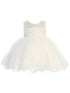 Baby Girls Multi Color Lace Illusion Neck Flower Girl Dress 6M-24M - SophiasStyle.com