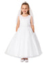 Girls Multi Color Illusion Neck 3D Floral Lace Junior Bridesmaid Dress 2-14 - SophiasStyle.com