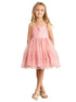 Big Girls Mauve Spaghetti Strap Sequin Tulle Junior Bridesmaid Dress 8-12 - SophiasStyle.com