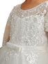 Tip Top Kids Girls Illusion Neckline Lace Applique Special Occasion Dress, Sizes 2-18 - SophiasStyle.com