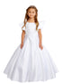 Tip Top Kids Girls Satin Floral Embroidery Special Occasion Dress, Sizes 2-12 - SophiasStyle.com