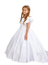Tip Top Kids Girls Satin Floral Embroidery Special Occasion Dress, Sizes 2-12 - SophiasStyle.com