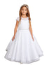 Tip Top Kids Girls Glitter Tulle Rhinestone Pearl Special Occasion Dress, Sizes 2-16 - SophiasStyle.com