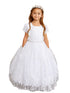 Tip Top Kids Girls 3D Floral Applique Special Occasion Dress, Sizes 6M-16 - SophiasStyle.com
