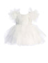 Tip Top Kids Girls Mesh Sleeve Dress with Beaded Lace Overlay Bodice and Layered Skirt, Sizes 6 Months-12 - SophiasStyle.com