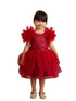 Tip Top Kids Girls Mesh Sleeve Dress with Beaded Lace Overlay Bodice and Layered Skirt, Sizes 6 Months-12 - SophiasStyle.com